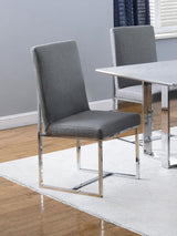 Mackinnon - Upholstered Dining Side Chair (Set of 2) - Gray by CoasterElevations | Bel Furniture