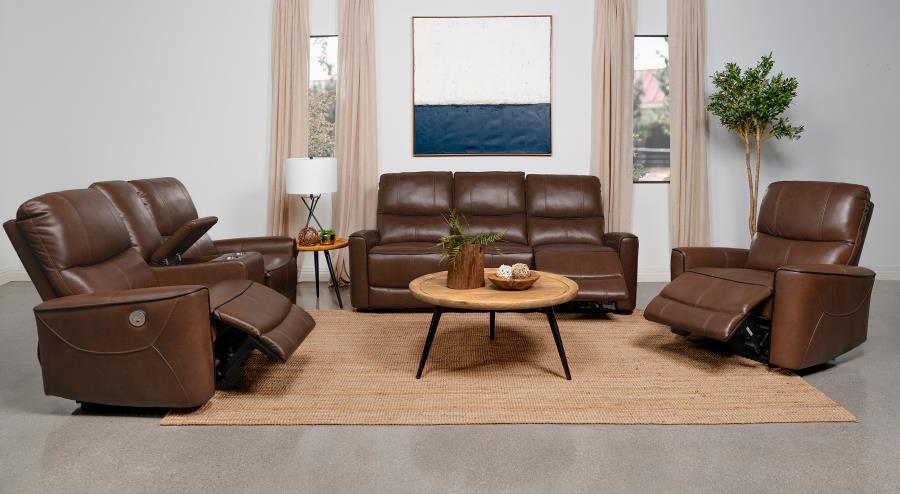 Greenfield - Upholstered Power Reclining Sofa Set