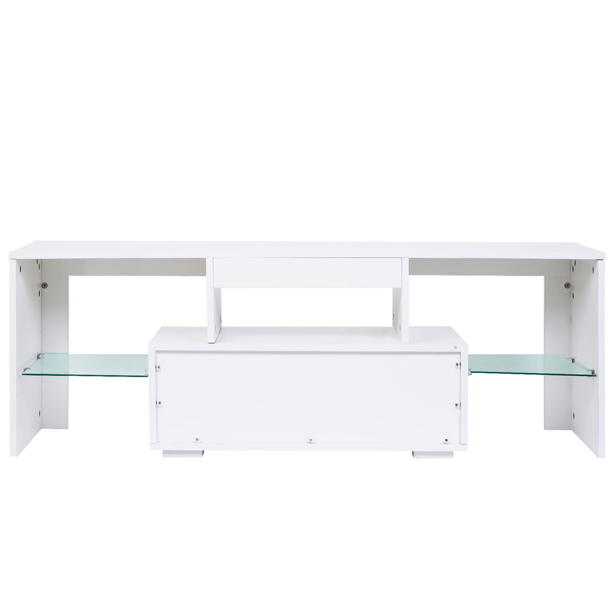 TV Stand With Storage 43" LED Modern TV Media Console Entertainment Center With Drawer TV Cabinet For Living Room Bedroom - White