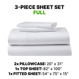 Sheet Set Luxurious Supima Cotton, Wrinkle Resistant, Breathable, With 2 Ghostgrip Band