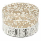 Yolanda - Round Upholstered Accent Ottoman by Jennifer Taylor Home | Bel Furniture