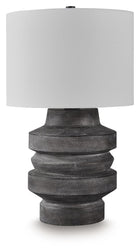 Wahida - Poly Table Lamp - Distressed Black