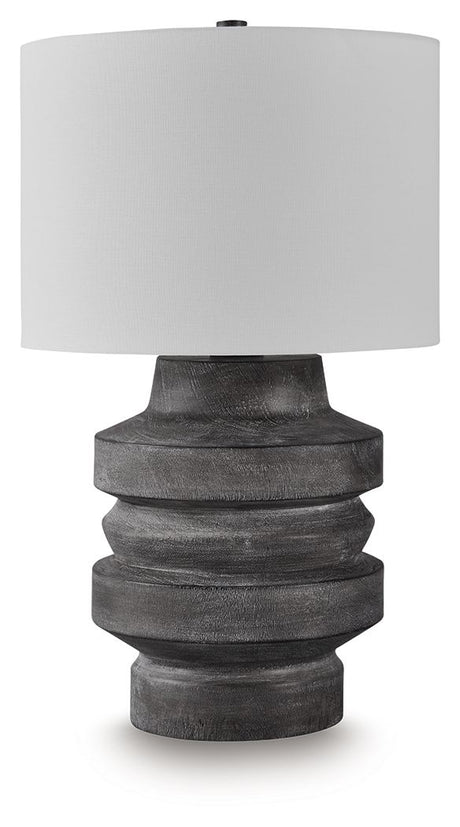 Wahida - Distressed Black - Poly Table Lamp by Signature Design by Ashley® | Bel Furniture