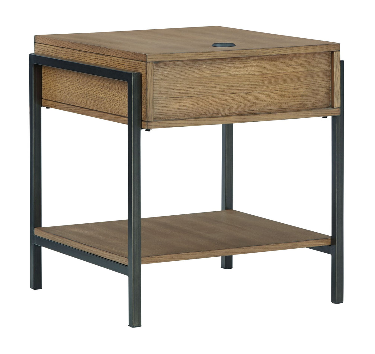 Fridley - Brown / Black - Rectangular End Table by Signature Design by Ashley® | Bel Furniture