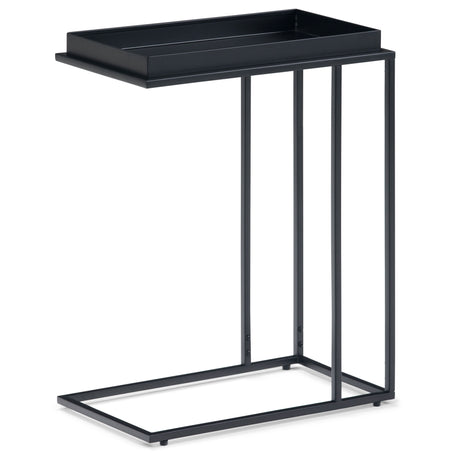 Garner - Tray Top C Side Table - Black by Simpli-Home | Bel Furniture