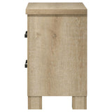 Oakglen - 2-Drawer Nightstand Bedside Table - Weathered Oak by Coaster Fine Furniture | Bel Furniture