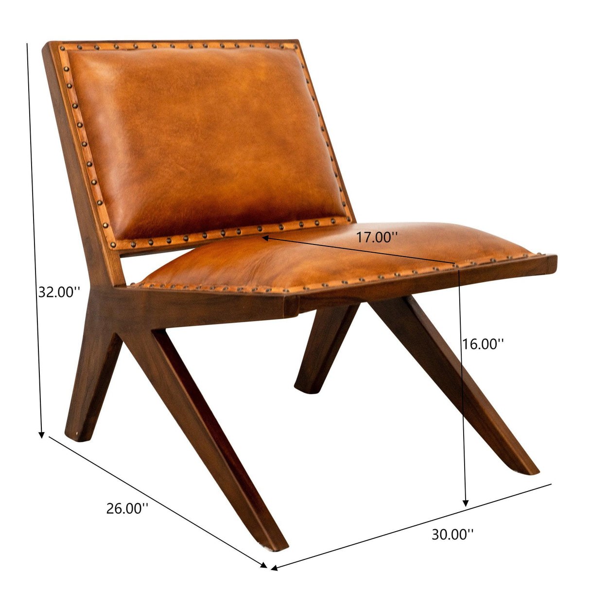 Colin - Lounge Chair - Brown / Tan