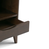 Harper - Bookcase With Storage - Walnut Brown by Simpli-Home | Bel Furniture