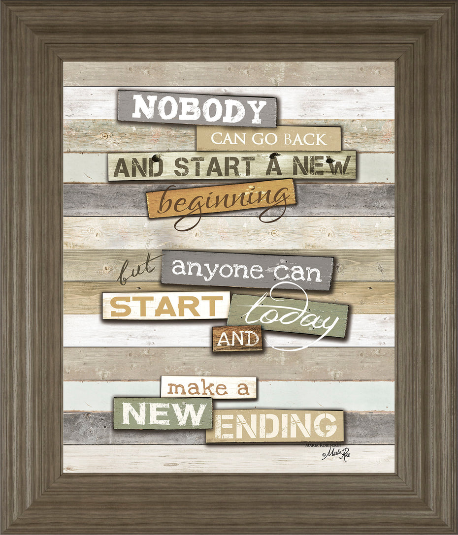 New Ending By Marla Rae - Wall Art - Beige