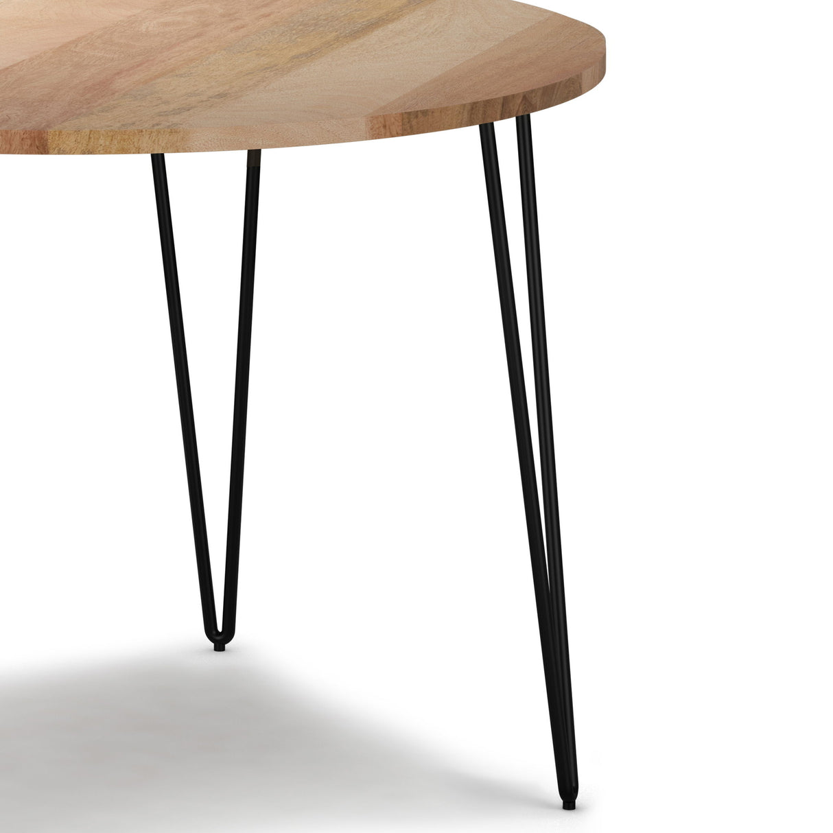 Hunter - Round Dining Table - Natural by Simpli-Home | Bel Furniture