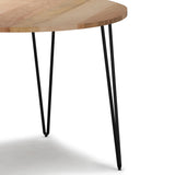 Hunter - Round Dining Table - Natural by Simpli-Home | Bel Furniture