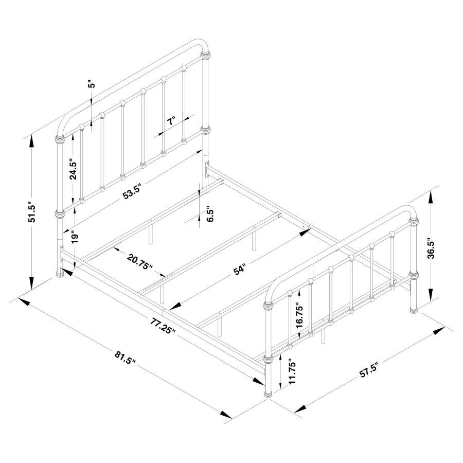 Livingston - Metal Open Frame Bed