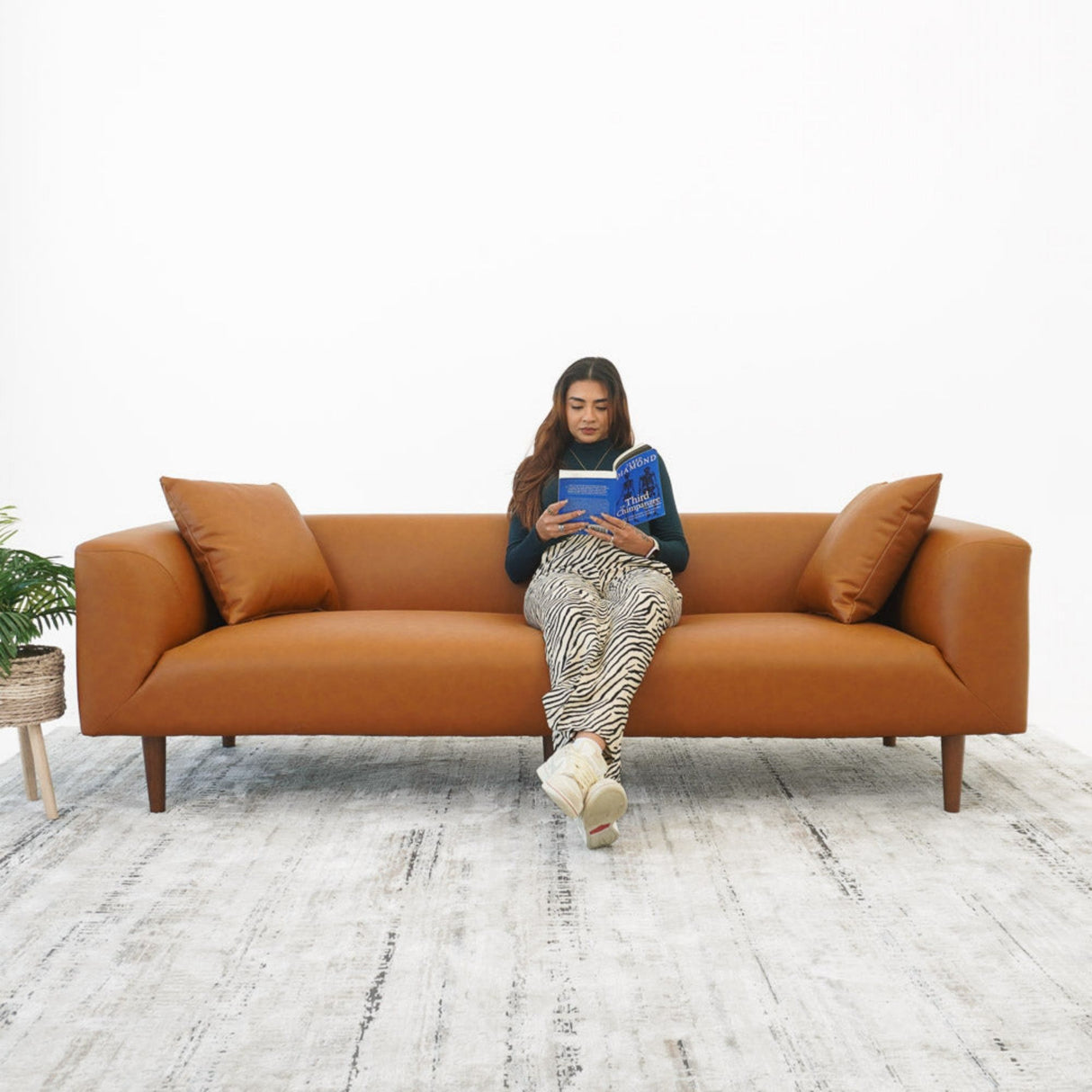 Elwood - Sofa - Cognac