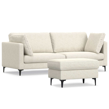 Ava - Mid Century Sofa With Ottoman Set - view 4