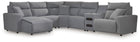ModMax II - Salt And Pepper - Reclining Sectional