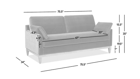 Pasadena - Modern Farmhouse Sofa by Jennifer Taylor Home | Bel Furniture