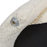 Fuji - Oval Storage Bench, Upholstered - Ivory White by Jennifer Taylor Home | Bel Furniture