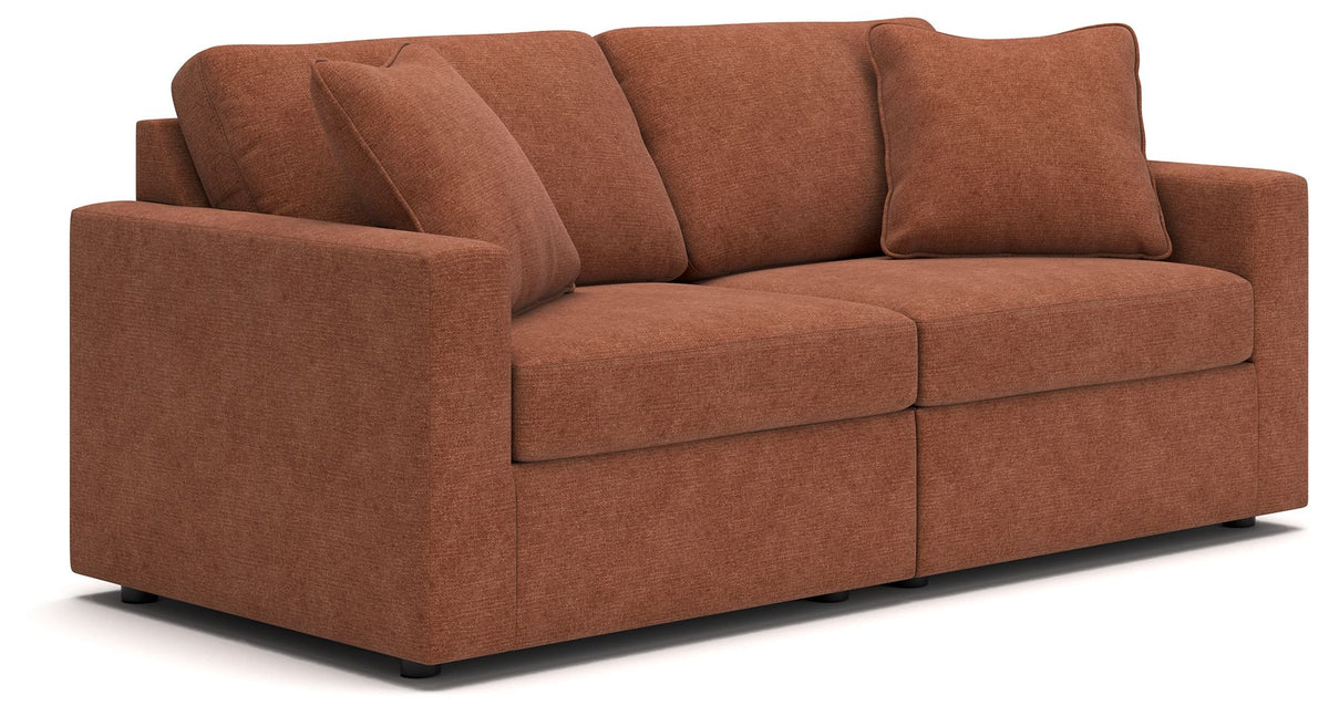 Modmax - Spice - Sectional Light Brown 2 Pc. Sectional Loveseat by Signature Design by Ashley® | Bel Furniture