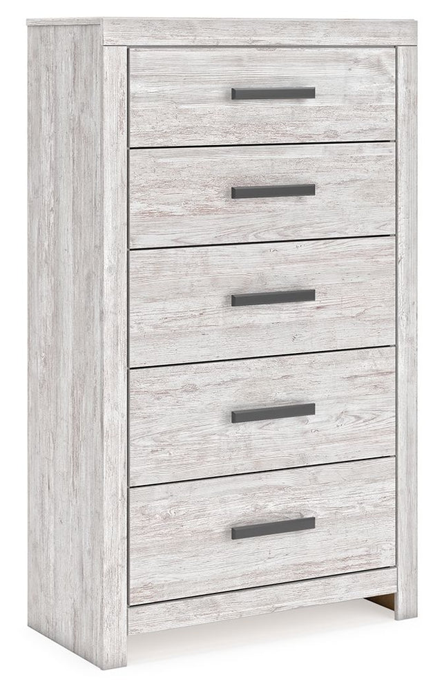 Cayboni - Whitewash - Five Drawer Chest by Signature Design by Ashley® | Bel Furniture
