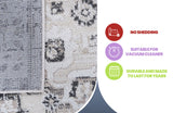 Payas - 8' X 10' Medallion Area Rug - Cream / Beige
