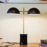 Nova - Hydro Table Lamp With On / Off Switch Double Lamp - Black / Gold / Marble by Ashcroft Furniture | Bel Furniture