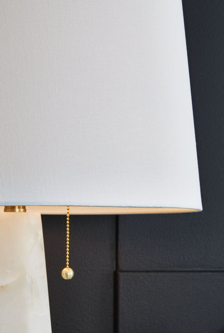 Laurellen - White - Alabaster Table Lamp by Signature Design by Ashley® | Bel Furniture