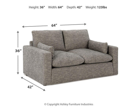 Dramatic - Loveseat - Granite - view 6
