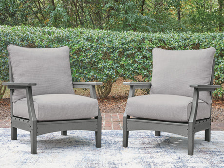 Cove Beach - Lounge Chair With Cushion (Set of 2) - Gray - view 6