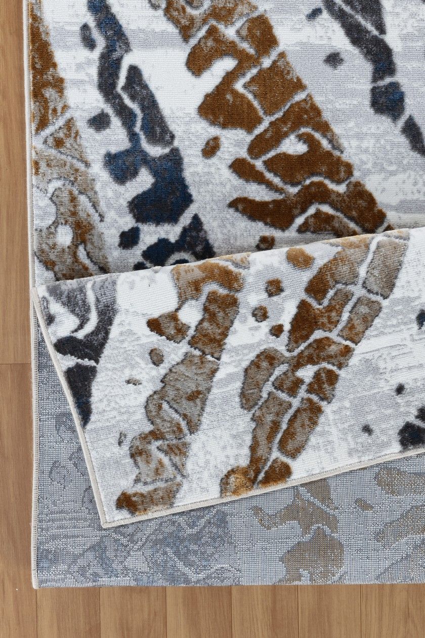 Nova - 2'7" X 7' Polypropylene, Area Rug - Multi / White by Icona Home Decor | Bel Furniture