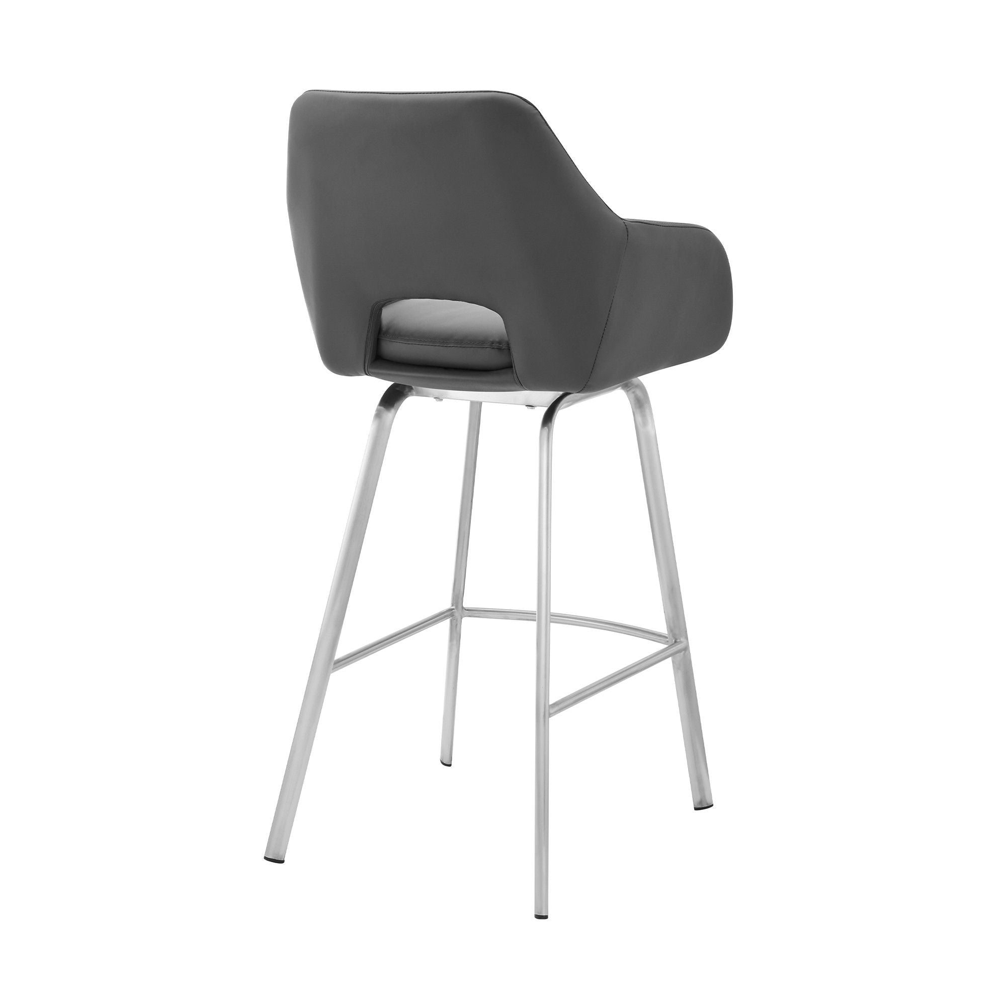 Swivel Low Back / Counter Height Bar Chair - Gray