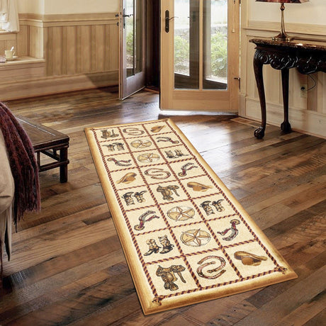 Tribes - 5'3" X 7'3" Southwest Area Rug - Beige by Icona Home Decor | Bel Furniture