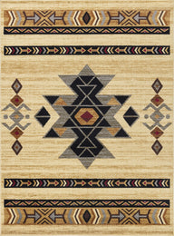 Tribes - GC_YLS4006 Southwest Area Rug Beige by Icona Home Decor | Bel Furniture