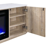 Mason - Entertainment Unit With Bluetooth Speaker And LED Lighting - Natural