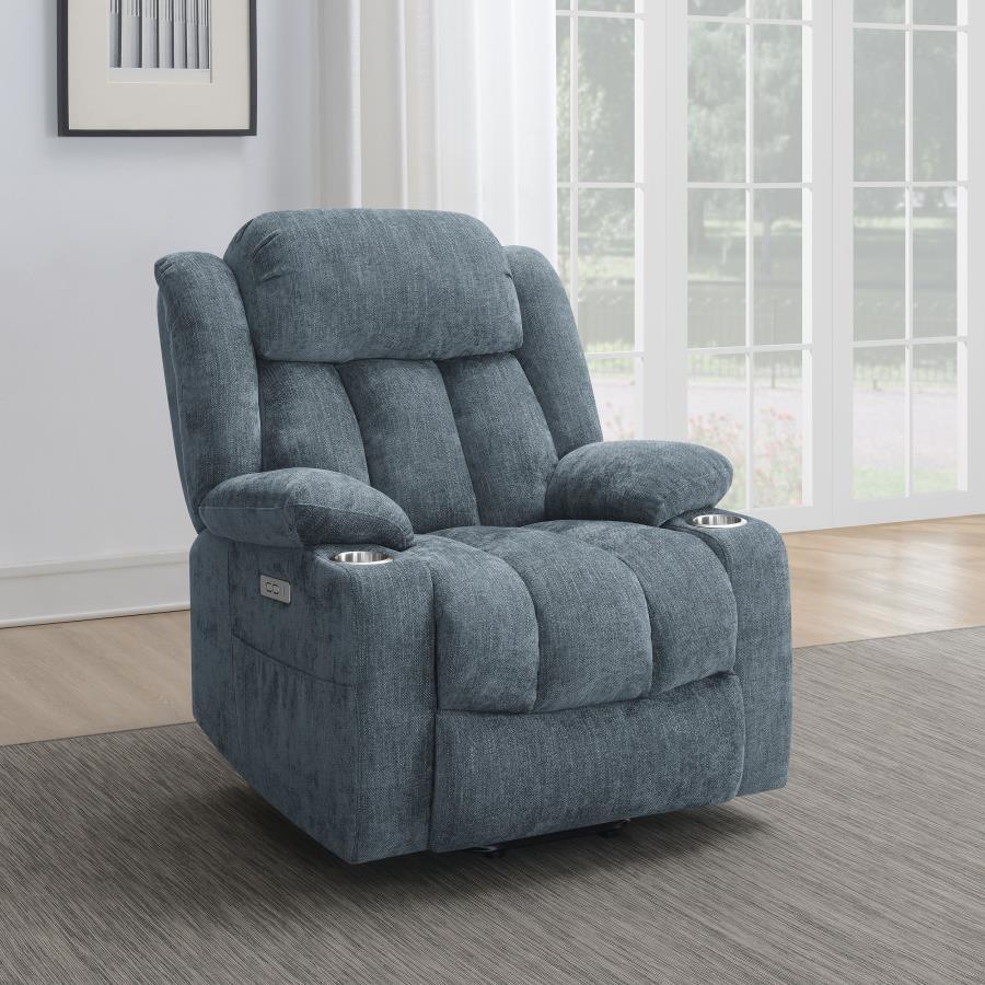 Houston - Upholstered Power Lift Recliner Chair by CoasterEveryday | Bel Furniture