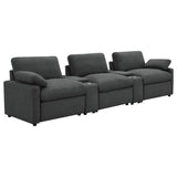 Collins - 5-Piece Power Reclining Home Theater Seating Dark Gray by Coaster Fine Furniture | Bel Furniture