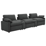 Collins - 5-Piece Power Reclining Home Theater Seating Dark Gray by Coaster Fine Furniture | Bel Furniture
