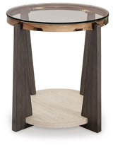 Frazwa - Multi - Round End Table by Signature Design by Ashley® | Bel Furniture