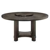 Jeffries - Round Table With Lazy Susan - Espresso by Crown Mark | Bel Furniture
