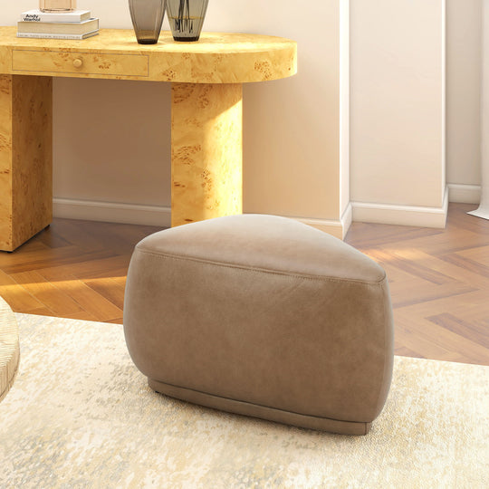 Pebble - Rounded Triangle Cocktail Ottoman by Jennifer Taylor Home | Bel Furniture