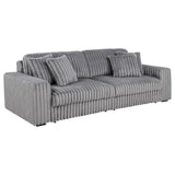Jacana - Corduroy Upholstered Dual Power Chaise Sofa