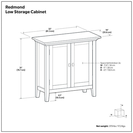 Redmond - Handcrafted Low Storage Cabinet - view 28