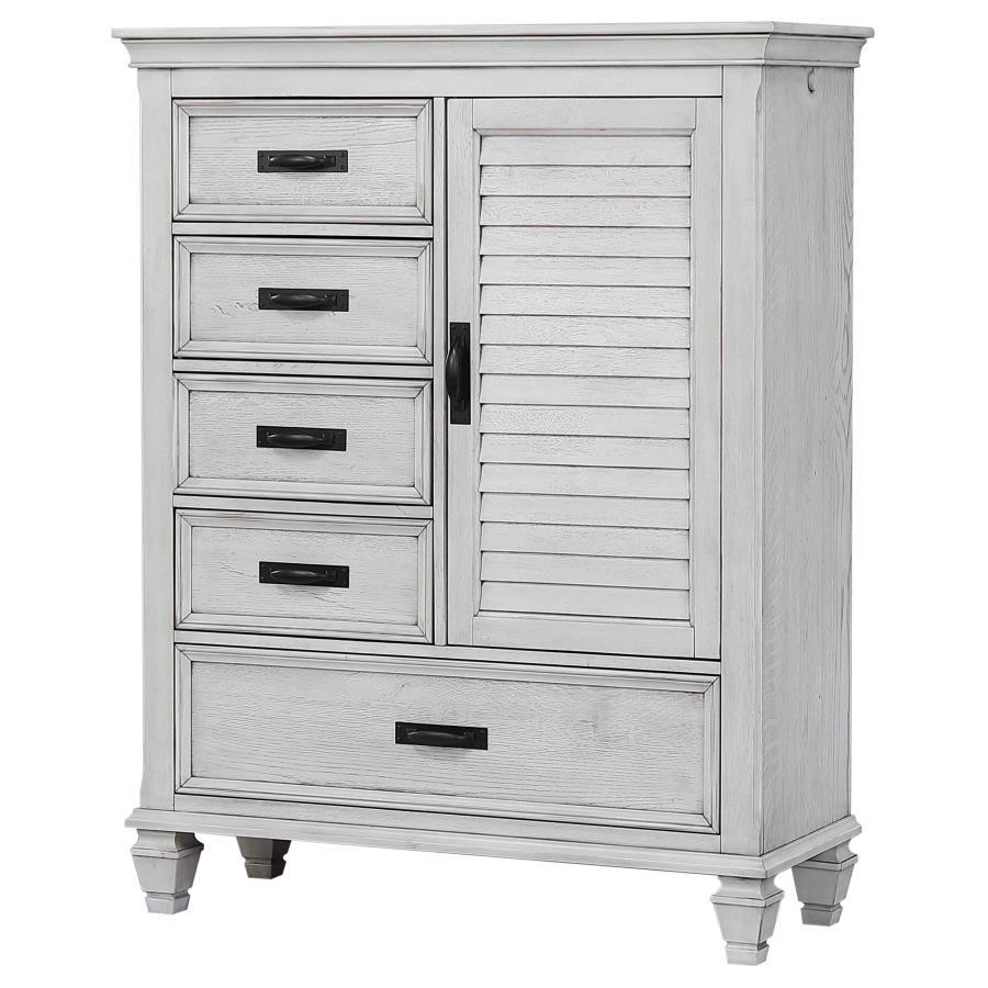Franco - 5-Drawer Door Chest by CoasterEssence | Bel Furniture