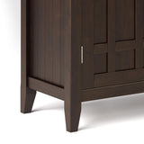 Bedford - Sideboard Buffet And Wine Rack - Dark Chestnut Brown by Simpli-Home | Bel Furniture
