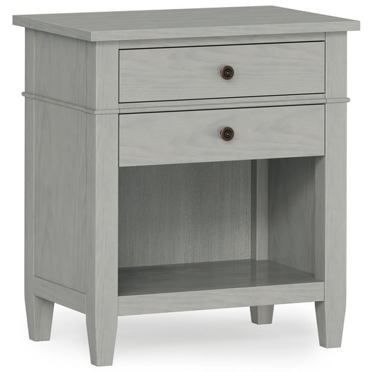 Carlton - Bedside Table, Handcrafted Gray by Simpli-Home | Bel Furniture