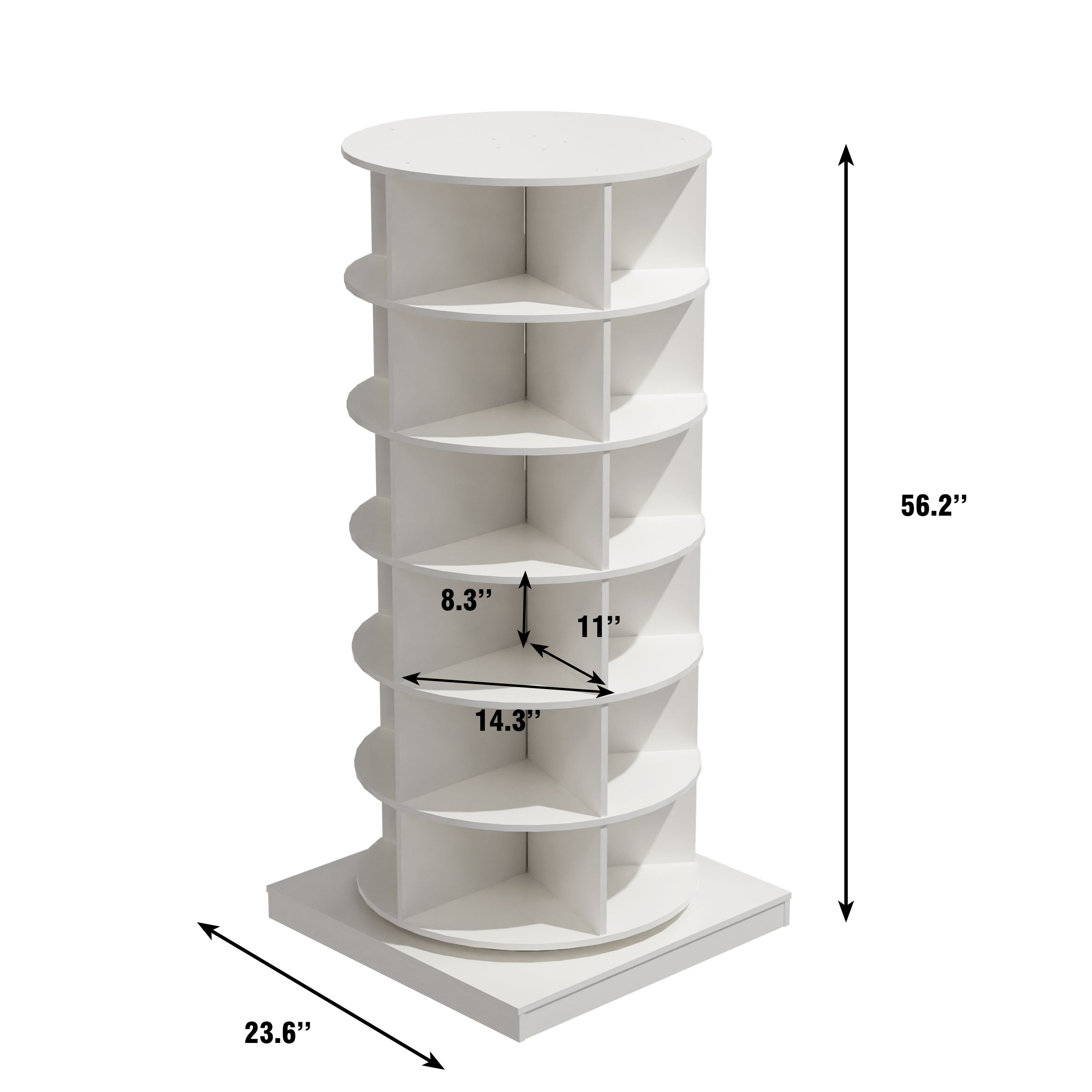 360 Rotating Shoe Cabinet 6 Layers