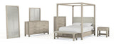 Solano - 85" Queen Canopy Bed - Weathered Mango