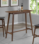 Finnick - Rectangular Pub Heigh Bar Table - Walnut by CoasterEveryday | Bel Furniture