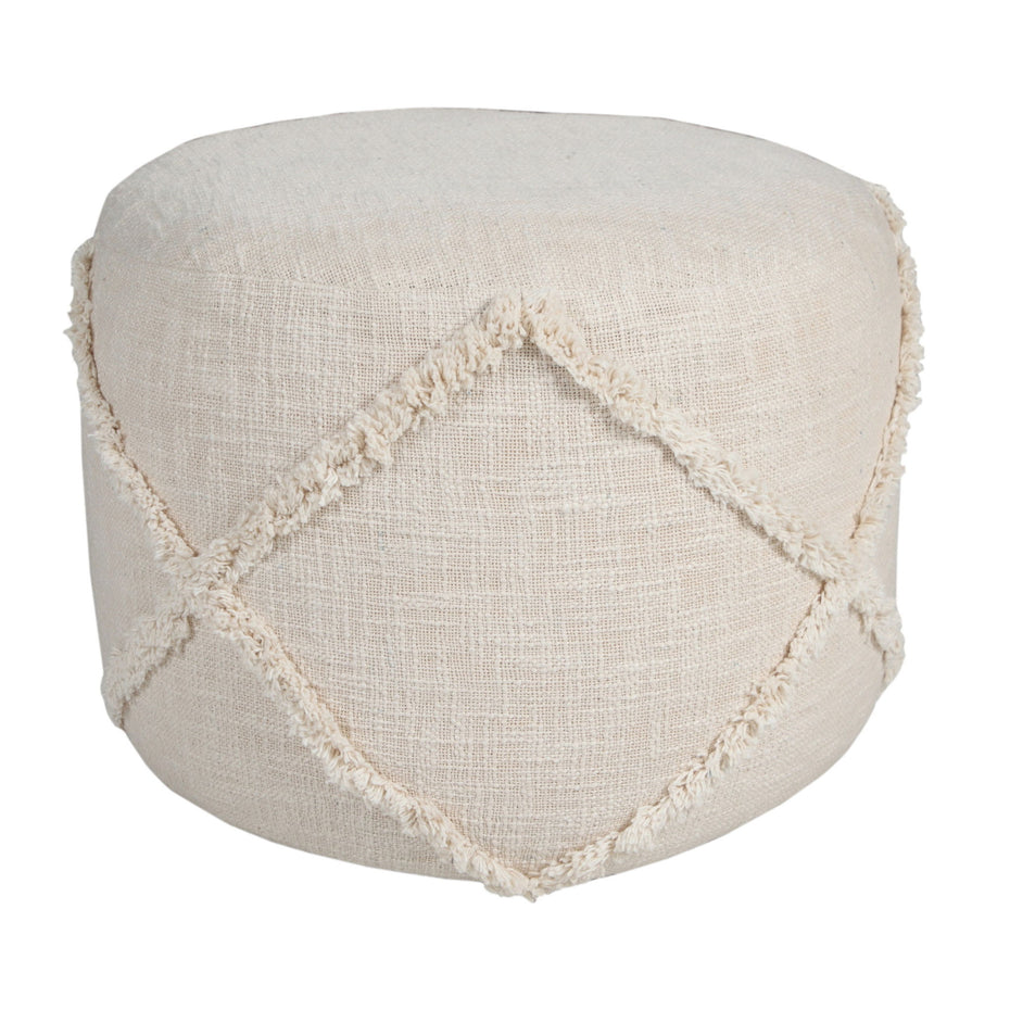 Cotton Ottoman - Cream