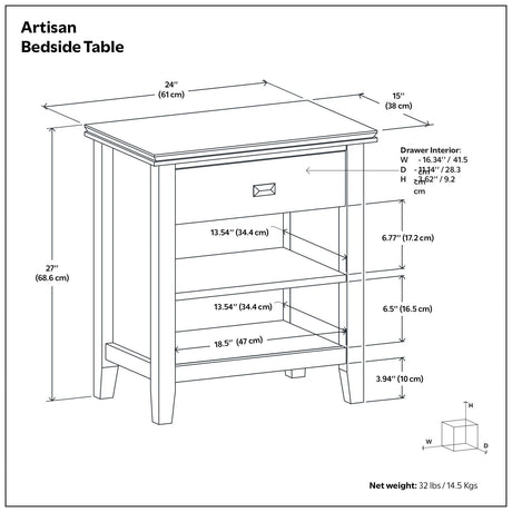 Artisan - Handcrafted Bedside Table - view 28