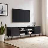 Contemporary 2 Door Minimalist TV Stand by Walker Edison | Bel Furniture